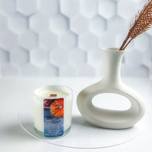 Load image into Gallery viewer, White glass jar candle with Coconut Apricot Crème wax