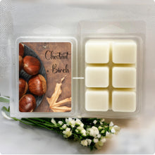Load image into Gallery viewer, Flameless wax melts with earthy birch, leather, and rain notes
