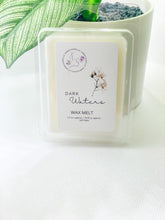 Load image into Gallery viewer, Dark Waters wax melts with salty ocean and dark musk fragrance