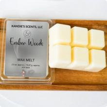 Load image into Gallery viewer, Ember Woods wax melts with citrus, musk, and woodsy notes