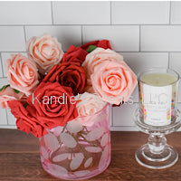 Load image into Gallery viewer, Soy wax birthday cake candle with vanilla, sugar, and bakery notes