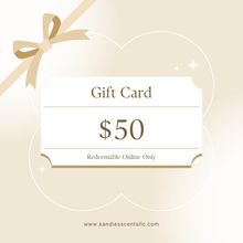 Load image into Gallery viewer, Send the perfect candle gift card instantly by email