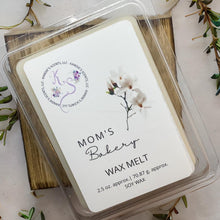 Load image into Gallery viewer, 2.5 oz soy wax melts with sweet bakery fragrance