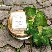 Load image into Gallery viewer, 2.5 oz soy wax melts with rosemary, sage, and musk notes
