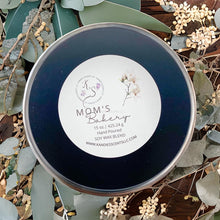 Load image into Gallery viewer, Matte black tin candle with sugar, butter, and dough notes