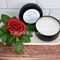 Cosmic Skies candle tin with citrus, spice, and amber notes