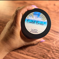 Load image into Gallery viewer, Matte black tin candle with driftwood, jasmine, and musk blend
