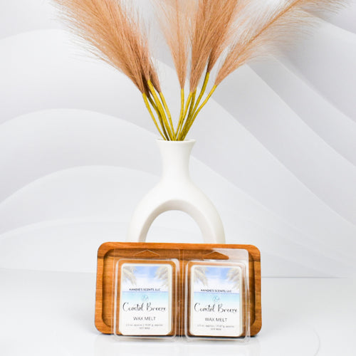 Coastal Breeze wax melts with fresh ocean and jasmine scent