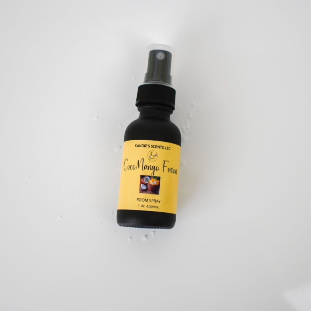 CocoMango Fusion room spray with tropical fruit and coconut scent