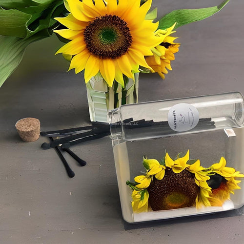 3.4 inch black matches in elegant minimalist packaging